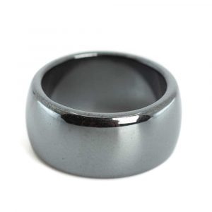 Gemstones Ring Hematite (10 mm - Size 17)