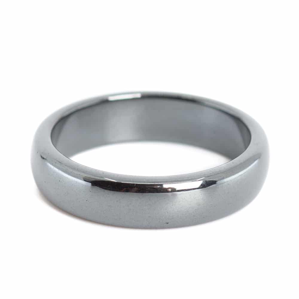 Gemstones Ring Hematite (6 mm - Size 20)
