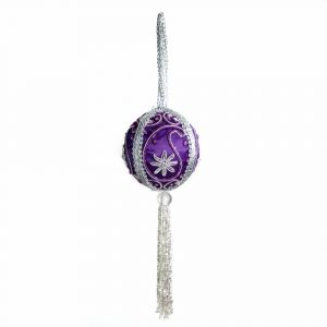 Pendant Ornament Traditional Ball Purple (25 cm)