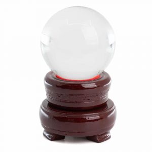 Feng Shui Crystal Ball with Wooden Base (50 mm)