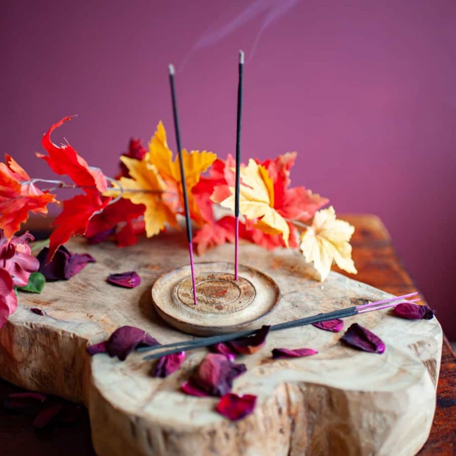 Incense stick holder round