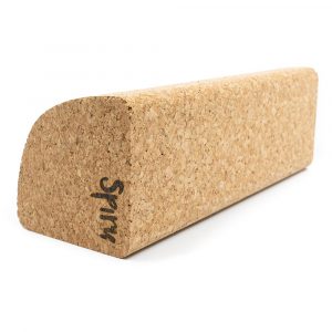 Spiru Yoga Block Eco Cork Half Round - 23 x 8 x 8 cm