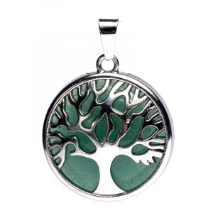 Tree of Life Pendant With Green Aventurine - 3cm