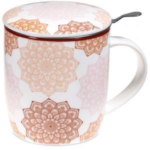 Tea Mug Set Mandala Pink