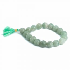 Gemstone Bracelet Green Aventurine 'Power Beads' - 10 mm