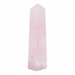Gemstone Obelisk Point Rose Quartz - 80-100 mm - 4 Sides