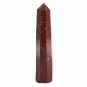 Gemstone Obelisk Point Red Jasper - 100-120 mm