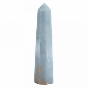 Gemstone Obelisk Point Angelite - 60-90 mm