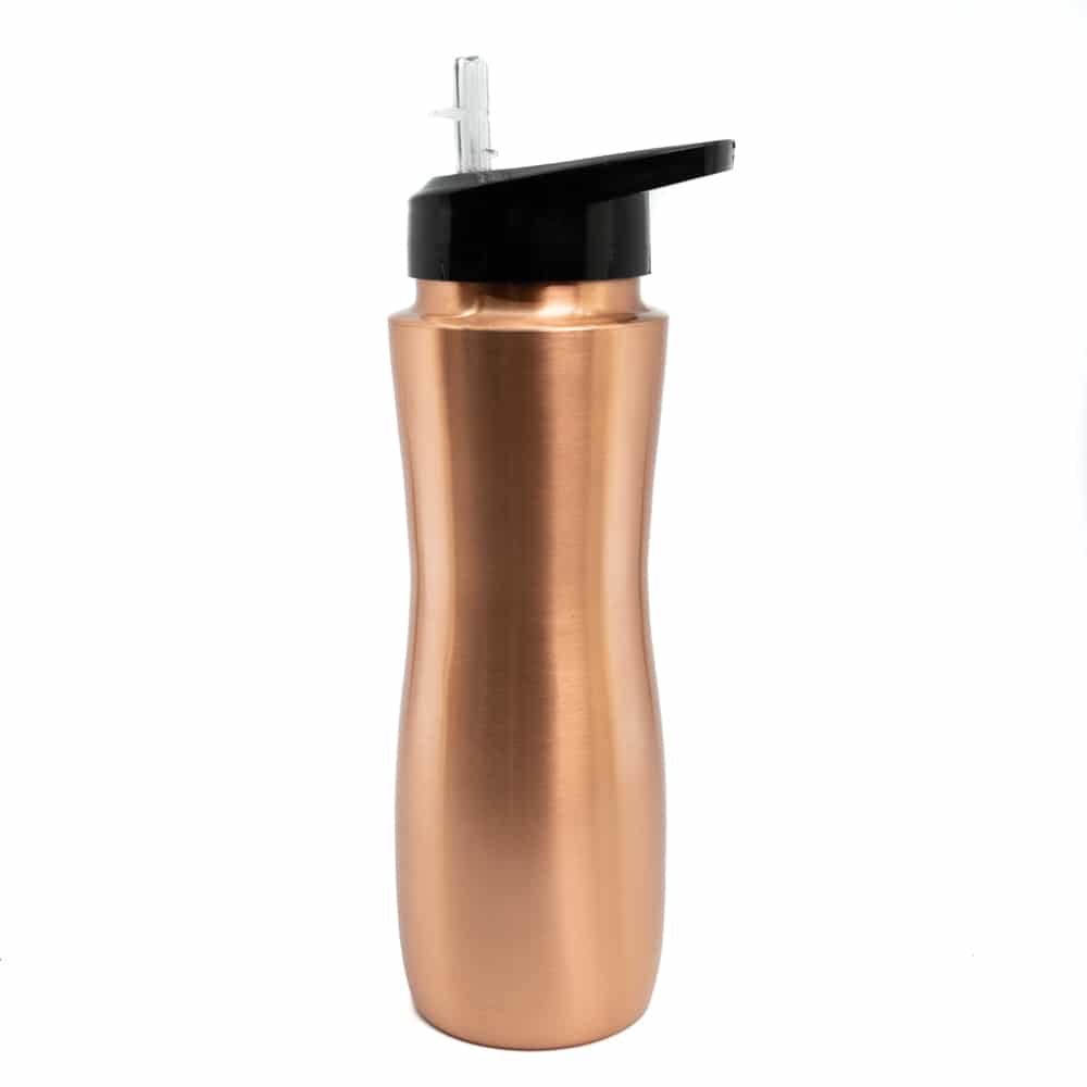 Spiru Copper Water Bottle with Spout - 900 ml