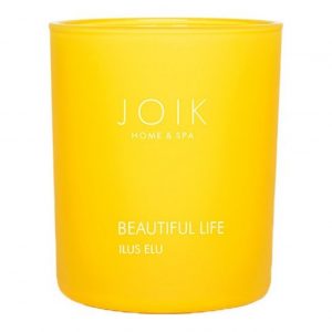 JOIK Vegan Scented Candle Beautiful Life - Rapeseed Wax, 150 gr. in Colored Glass
