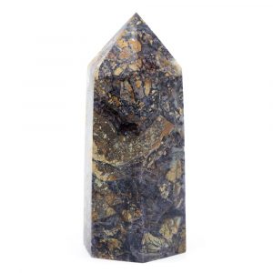 Gemstone Obelisk Point Jasper Breccie and Fluorite 80 - 100 mm