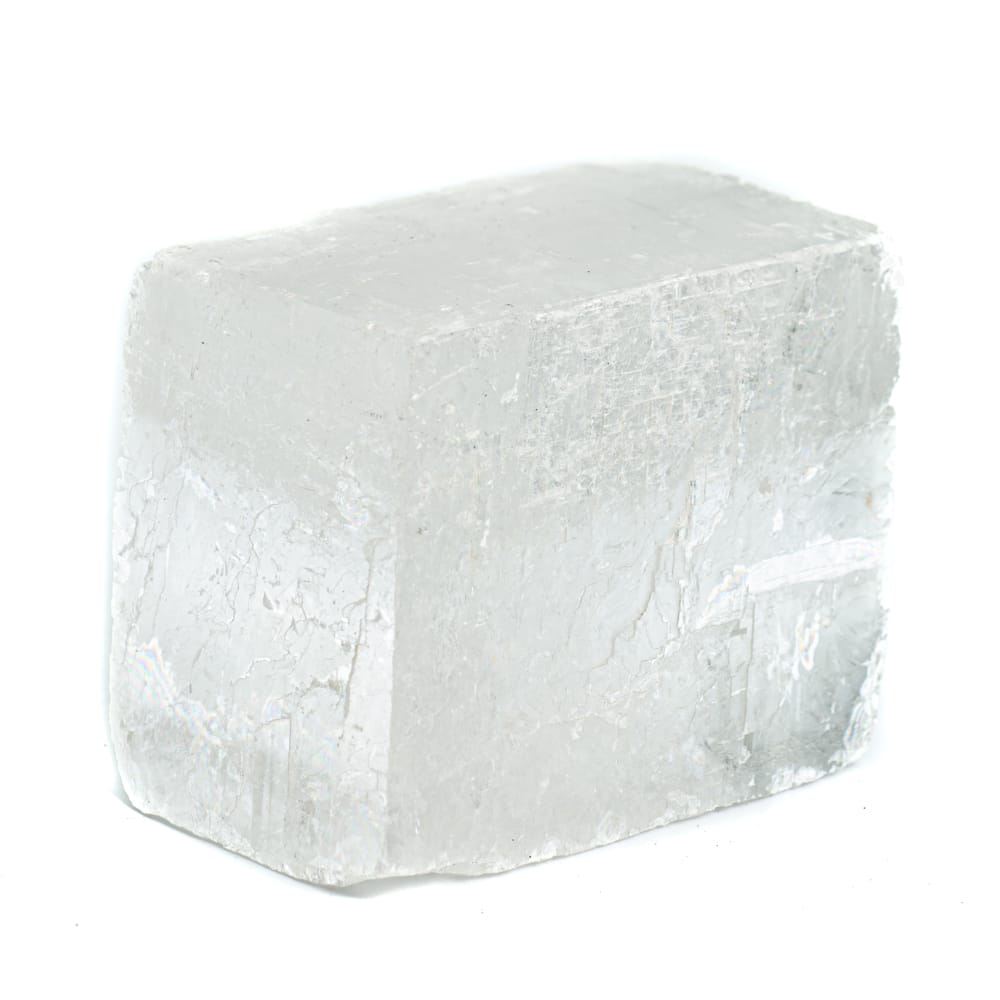 Raw White Calcite Gemstone Block 4 - 6 cm