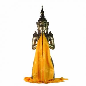 Tibetan Luxury Katha Scarf - Yellow - XL