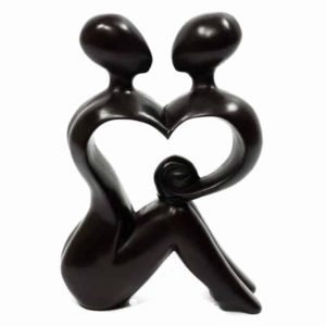 Statue Heart/Love Polystone (20 cm)