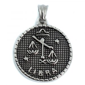 Metal Horoscope Pendant Libra (25 mm)
