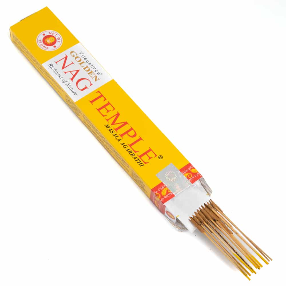 Golden Nag Temple Incense (1 Pack)