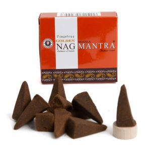 Golden Nag Mantra Incense Cones (1 Pack)