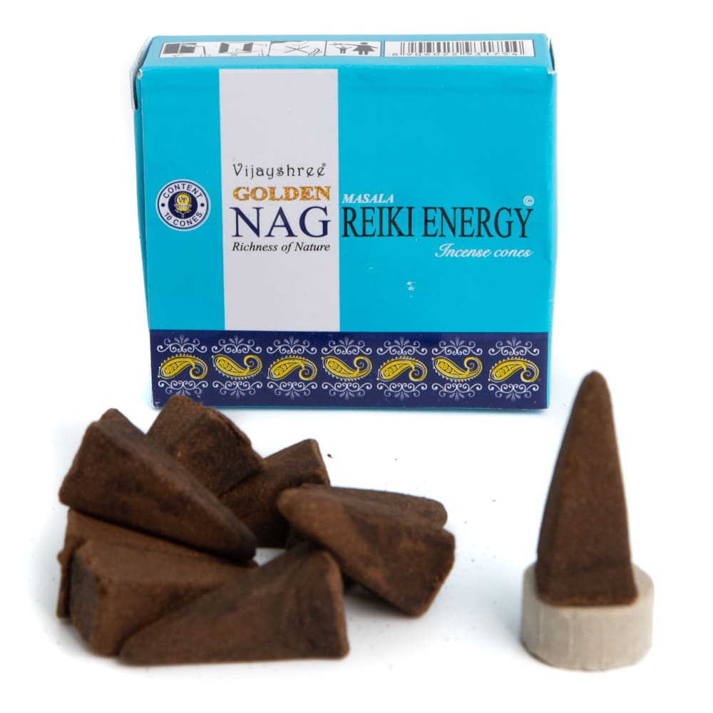 Golden Nag Reiki Energy Incense Cones (1 pack)