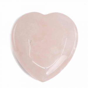 Gemstone Heart Rose Quartz Palm Stone - 50 mm