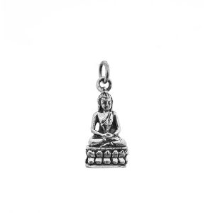 Birthday Buddha Pendant/Charm Thursday - Silver