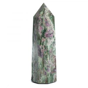 Gemstone Obelisk Point Ruby in Fuchsite - 100-120 mm