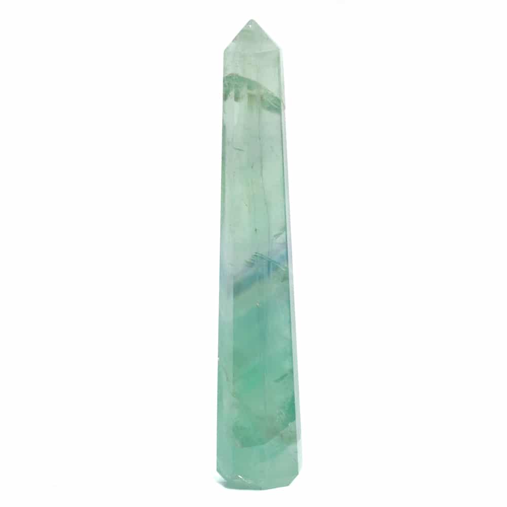 Gemstone Obelisk Point Rainbow Fluorite - 80-100 mm