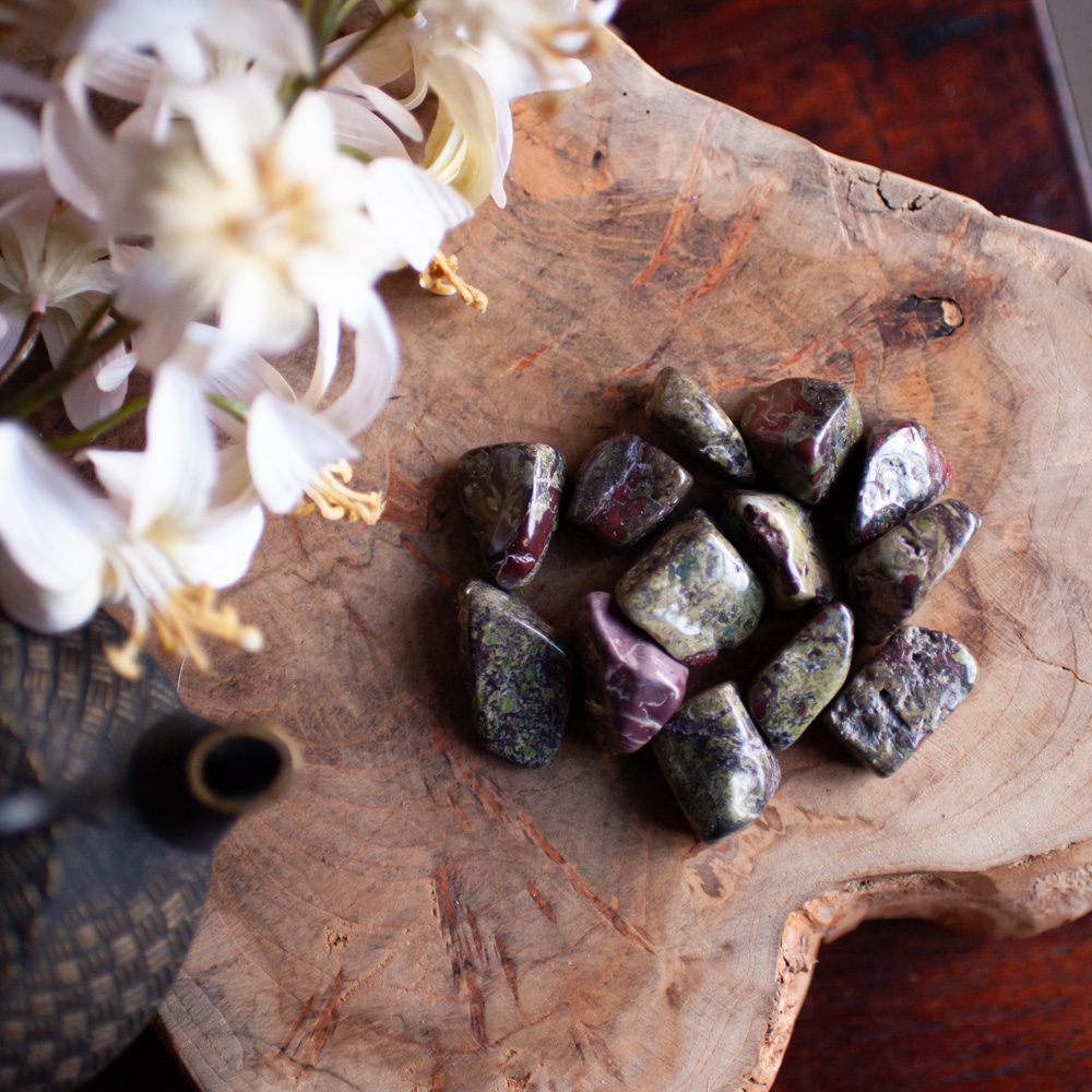 dragon blood jasper tumbled stones gemstones