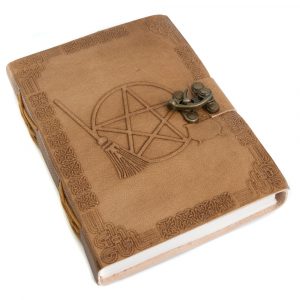 Handmade Leather Notebook Pentagram (17.5 x 13 cm)