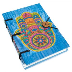 Handmade Notebook Hamsa Hand Colorful (18 x 13 cm)