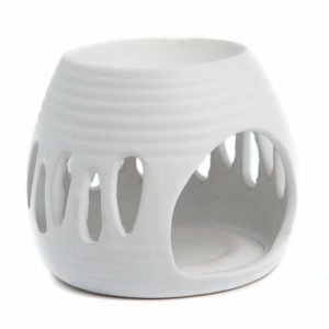 Aroma Burner and Oil Evaporator Basket - White