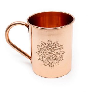 Copper Cup Mandala Etched (470 ml)