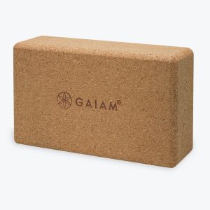 Gaiam Yoga Block Cork Rectangle - 23 x 15 x 10 cm