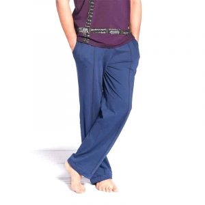 Yoga Pants Comfort Bio Cotton Mens Navy M-L