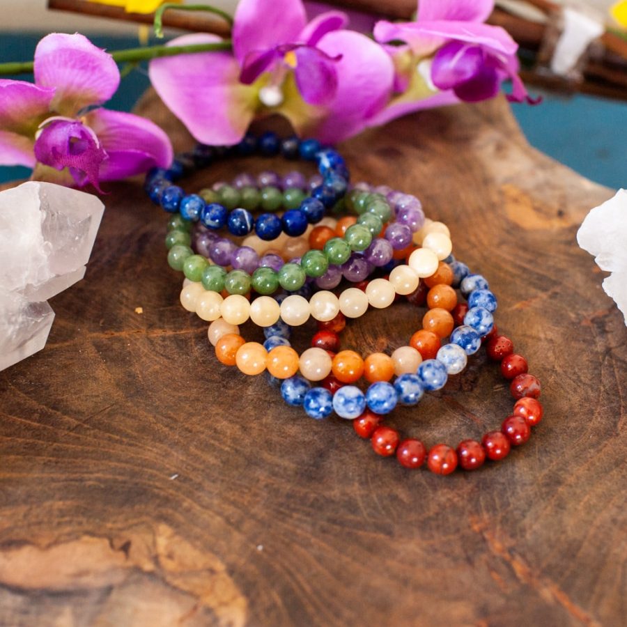 beaded chakra gemstone bracelets