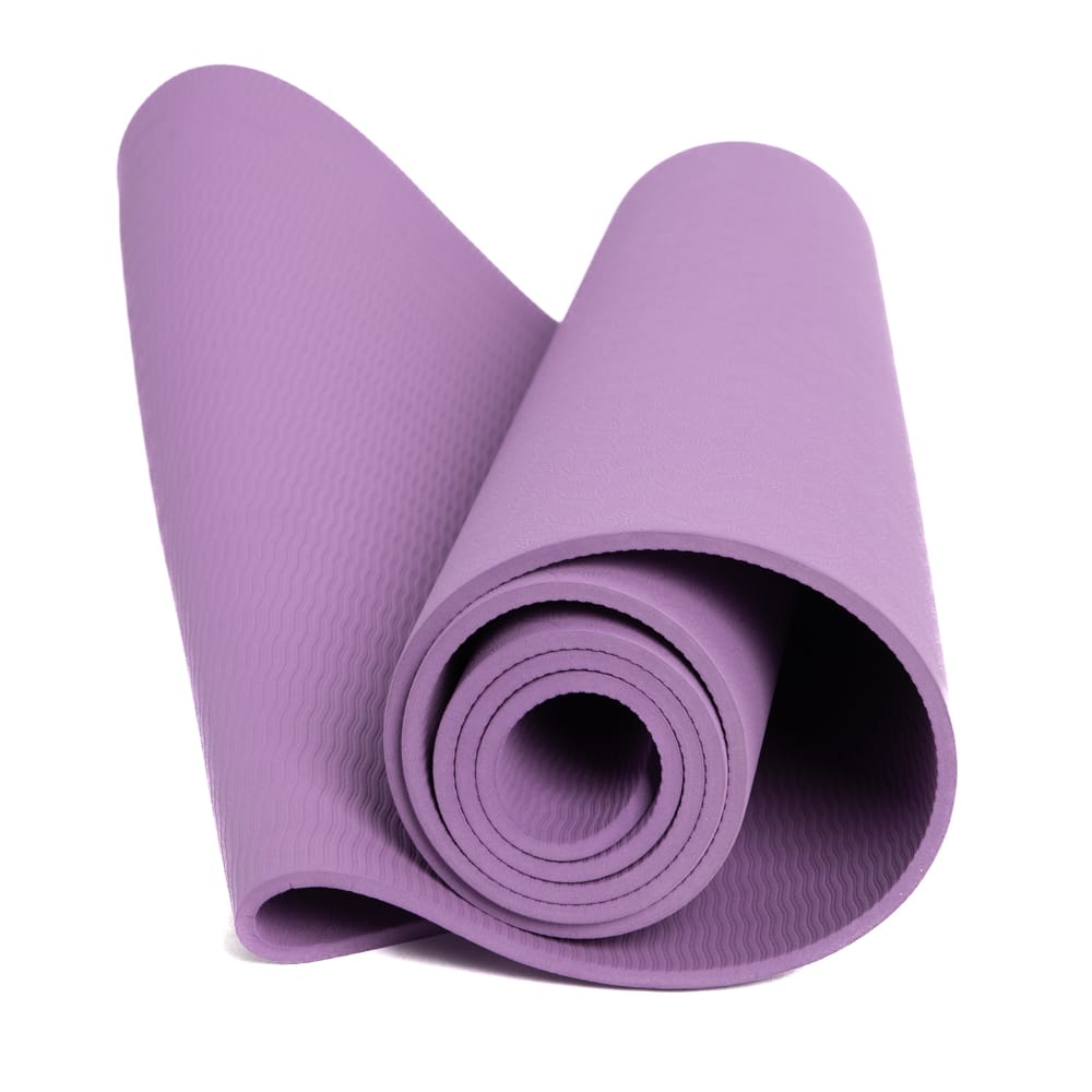 Spiru TPE Yoga Mat Purple - Extra Thick - 6 mm - 183 x 61 cm