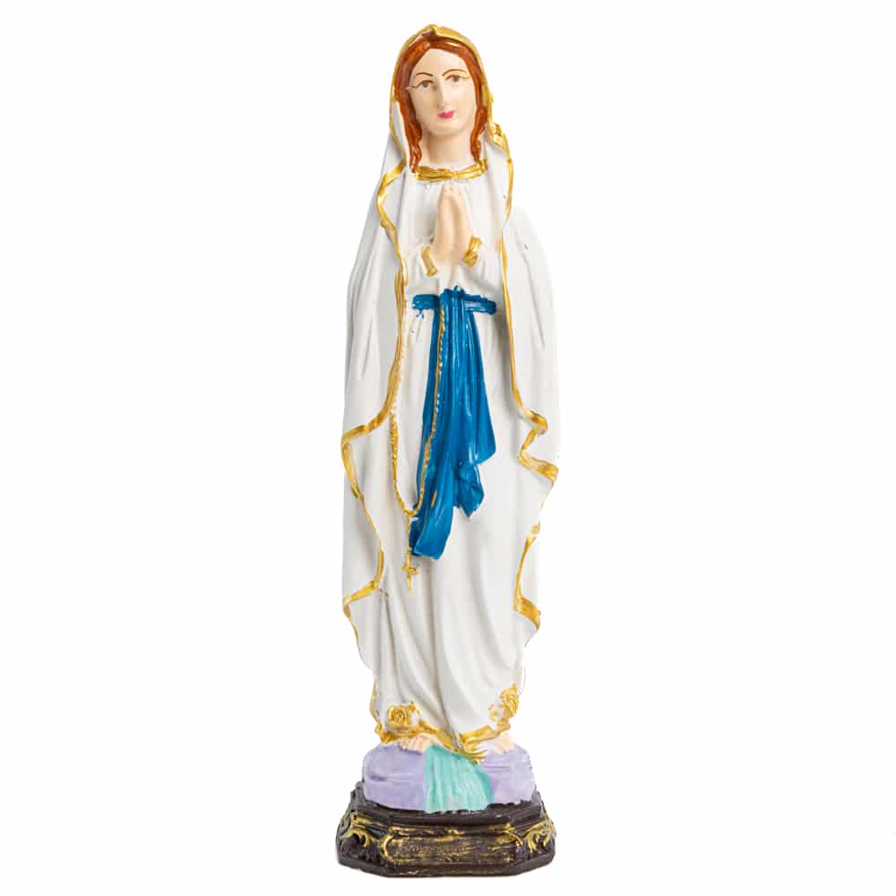 Statue of Saint Mary of Lourdes - Hand Painted (30 cm)
