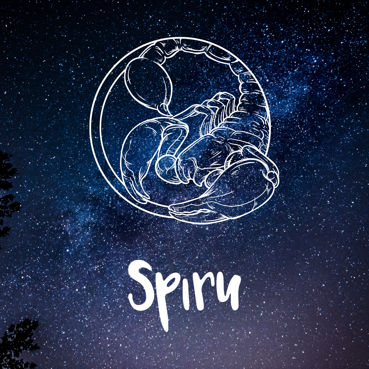 Scorpio symbol stars spiru