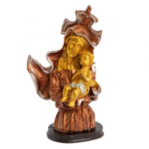 Statue of Virgin Mary with Infant Jesus - Hand Painted (14.5 cm)