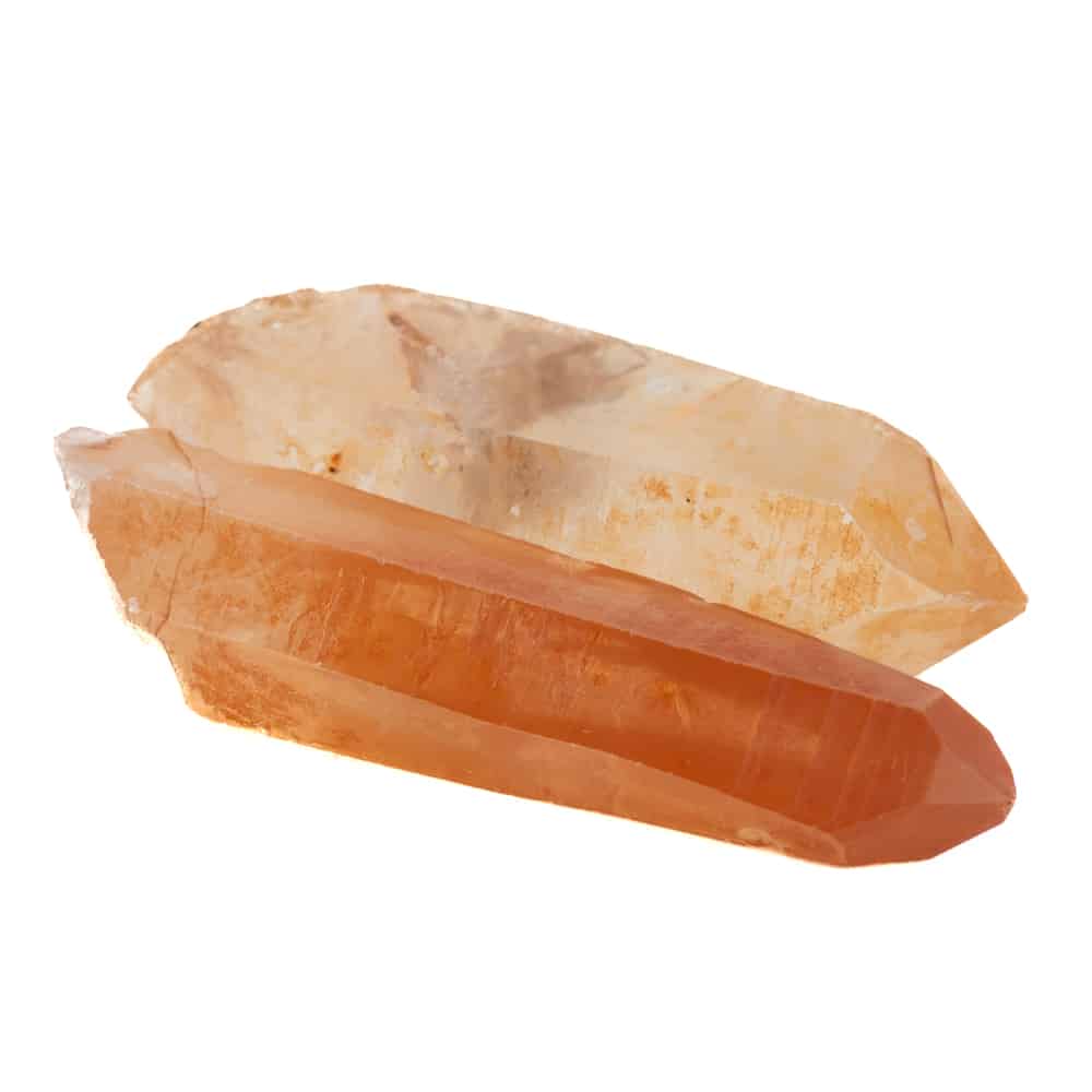 Rough Brazilian Tangerine Quartz Gemstone Point 4 - 6 cm
