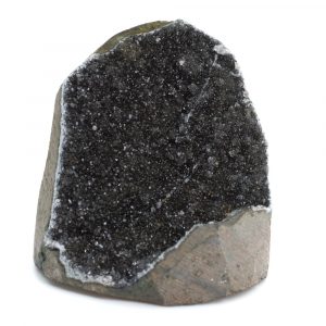 Rough Black Amethyst Gemstone Standing Geode  40 - 80 mm