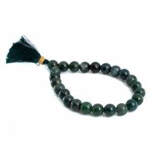 Gemstone Bracelet Heliotrope 'Power Beads' - 8 mm