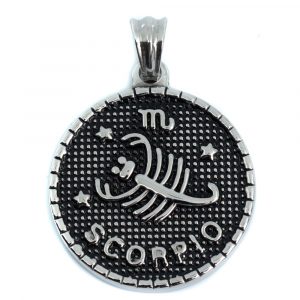 Metal Horoscope Pendant Scorpio (25 mm)
