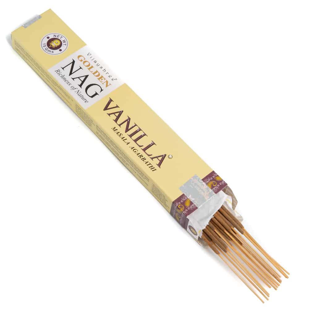 Golden Nag Vanilla Incense (1 Pack)