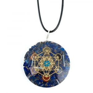 Orgonite Pendant Metatron Chakra Lapis Lazuli