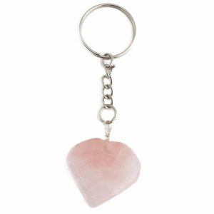 Gemstone Keychain Rose Quartz (25 mm)