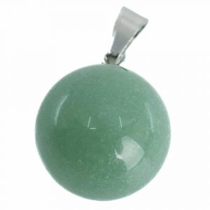 Gemstone Pendant Green Aventurine Sphere