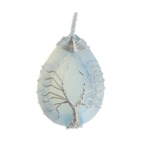 Gemstone Pendant Tree of Life Opalite (4 cm)