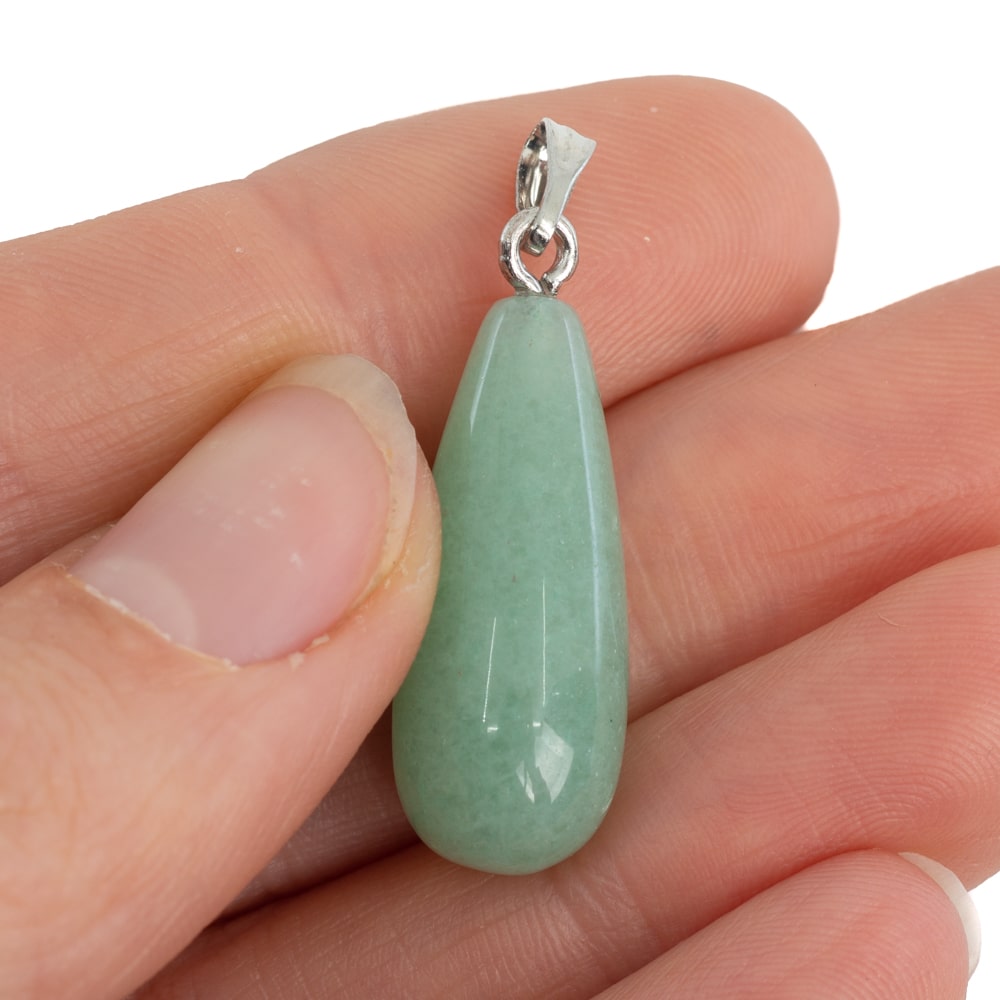 Buy Gemstone Pendant Green Aventurine Drop Online Spiru