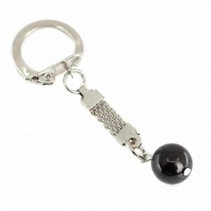 Gemstone Keychain Shungite Bead (10 mm)