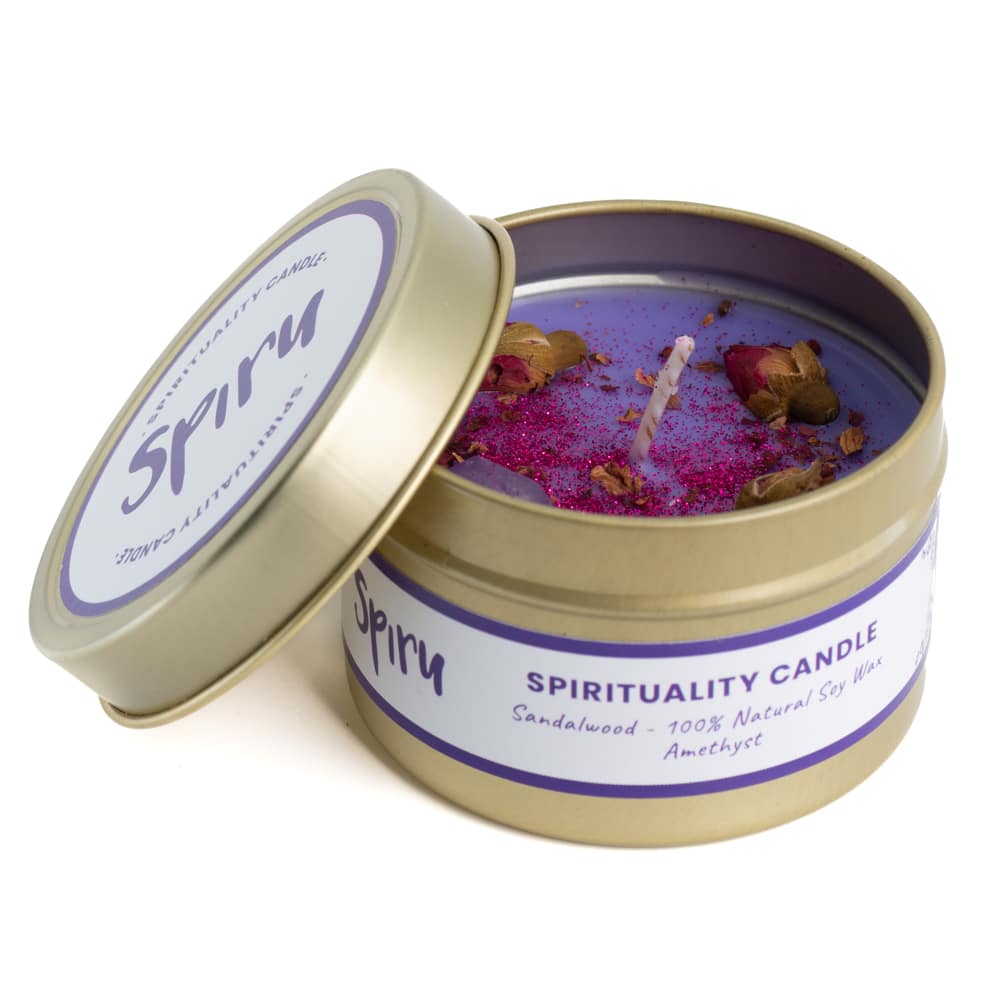 Gemstone Spell Scented Candle - Amethyst - Spirituality